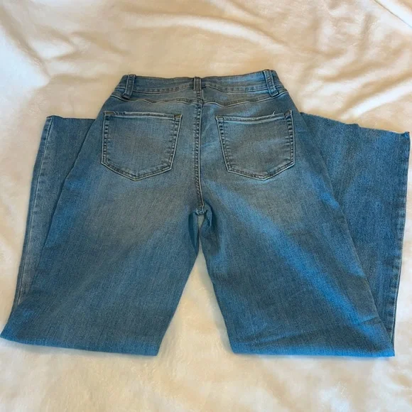 NWT Rewash Super High Rise Vintage Reunion Wide Leg Jeans - Picture 4 of 12